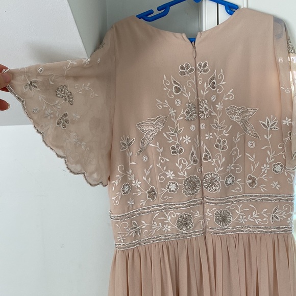 BHDLN Anthropologie Fresna Flutter Sleeve Dress - Picture 11 of 12